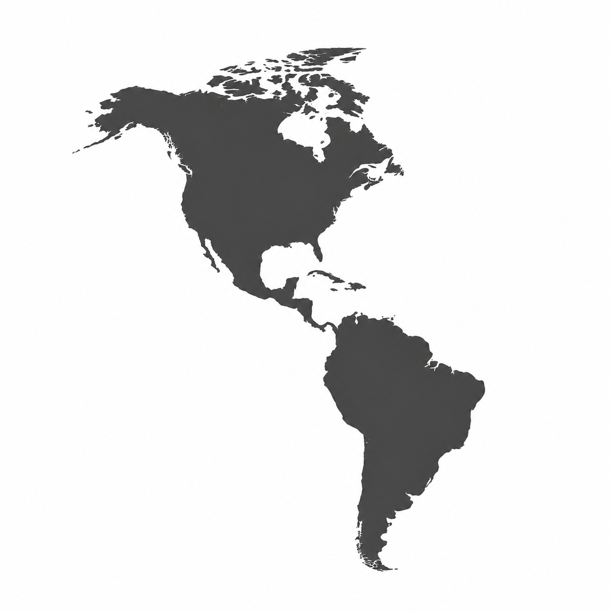 Mapa de cobertura en América